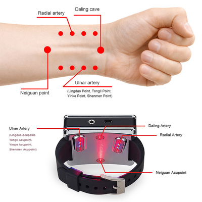 रेड लाइट थेरेपी कलाई घड़ी, कम तीव्रता एक्यूपंक्चर इन्फ्रारेड लाइट घुटने के कंधे के शरीर राइनाइटिस दर्द से राहत के लिए