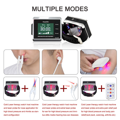 High Power 3.6W Laser Therapy Device Watch for Treating High Blood Pressure, 1pc/box
